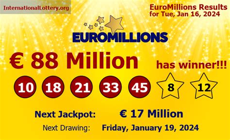 has euromillions win been claimed.